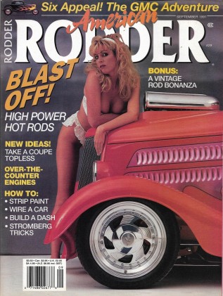 AMERICAN RODDER 1991 SEPT - TYRODES, STROMBERG 97, '33 WILLYS COUPE